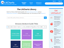 Tablet Screenshot of litcharts.com